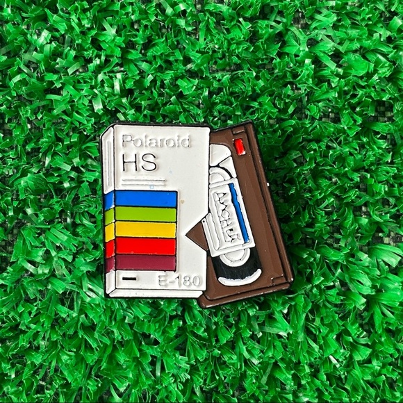Video Tape Enamel Pin/ Brooch - Picture 6 of 6